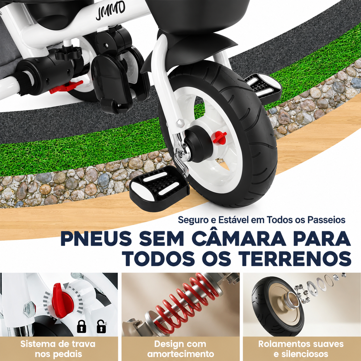 Triciclo Dobrável 8 em 1