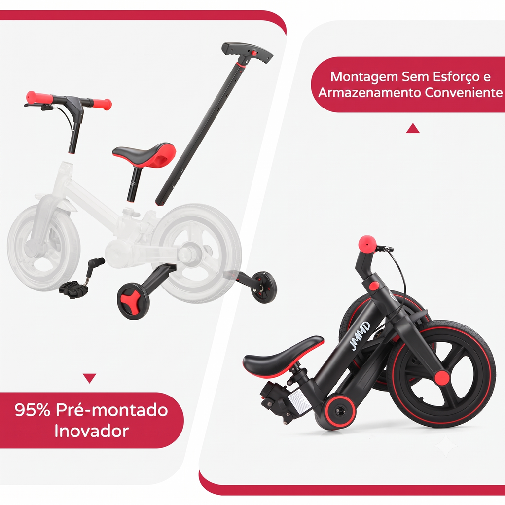 Bicicleta 6 em 1 Cresce Comigo